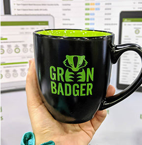 Green Badger Mug